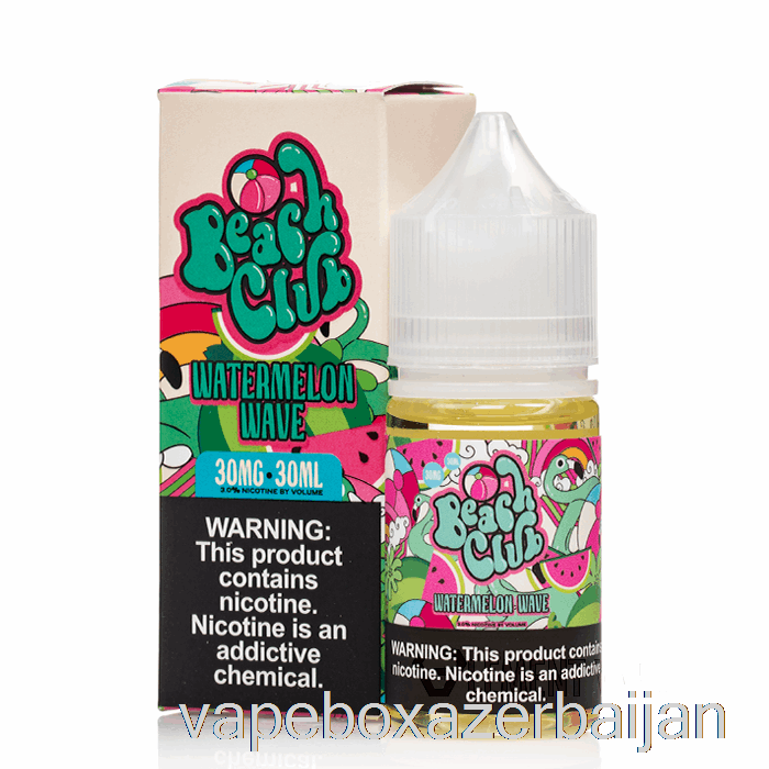 Vape Azerbaijan Watermelon Wave - Beach Club Salts - 30mL 30mg